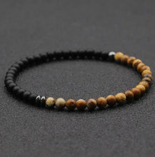 Pulsera ojo de tigre y piedras volcanica