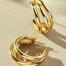 Geometric Water Drop Earings